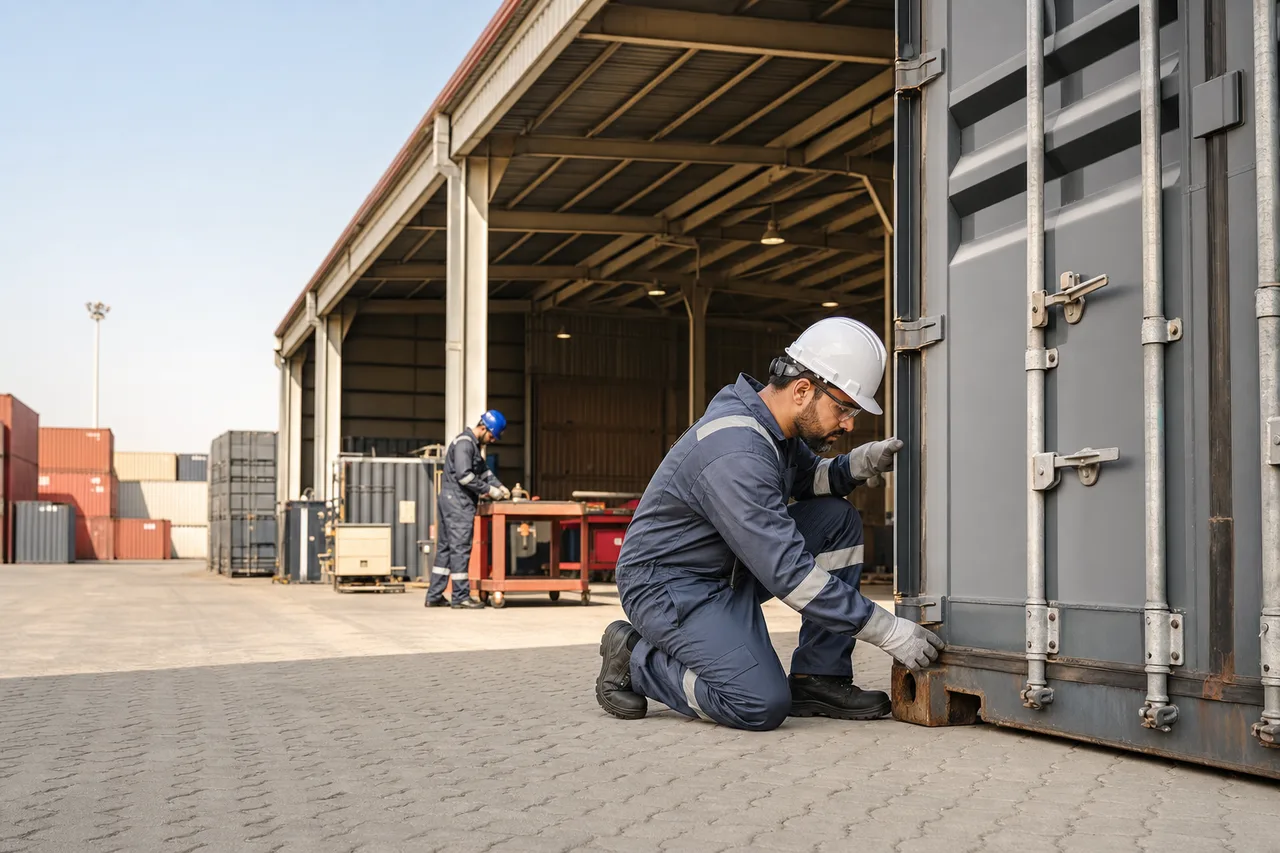 Container City Qatar depot maintenance and inspection service