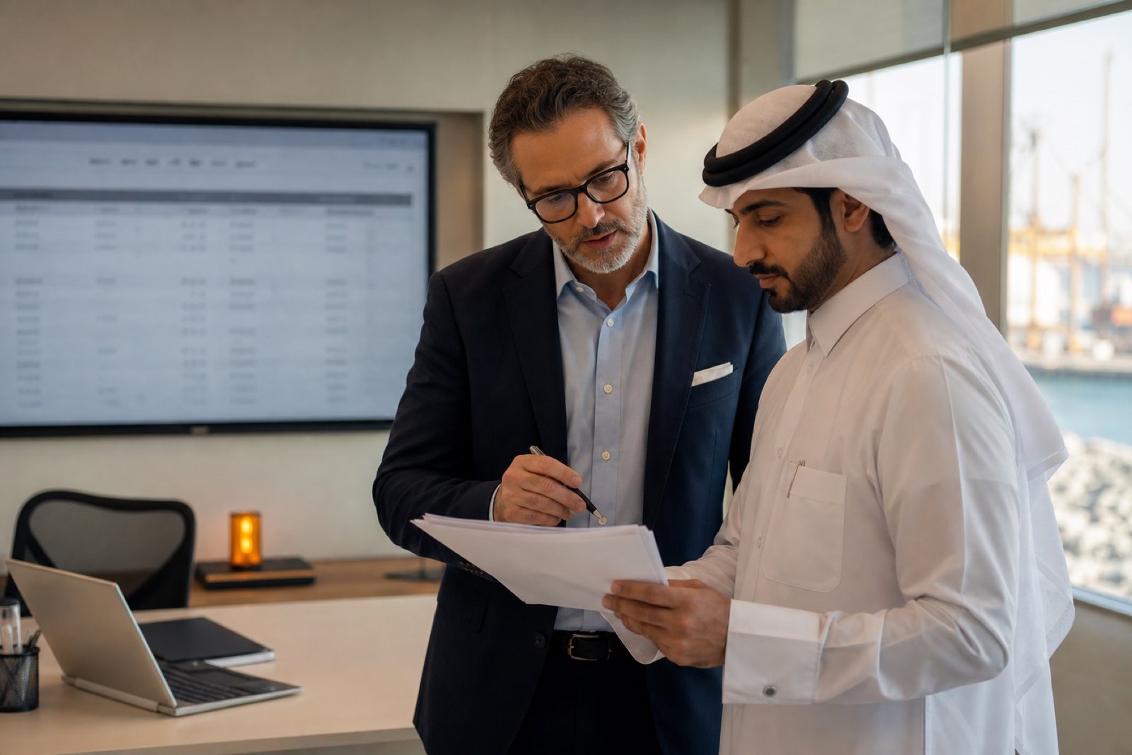 Aero Group logistics operations team in Qatar